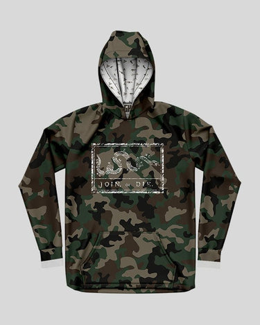 Join Or Die Woodland Camo (Flat Hem) Apex Hoodie Apex Hoodie Greater Half S